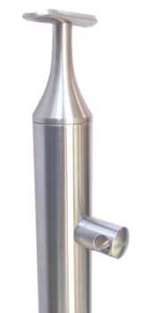 Pfosten 42,4 mm, Bodenmontage, Rohrtr�ger: konisch und starr